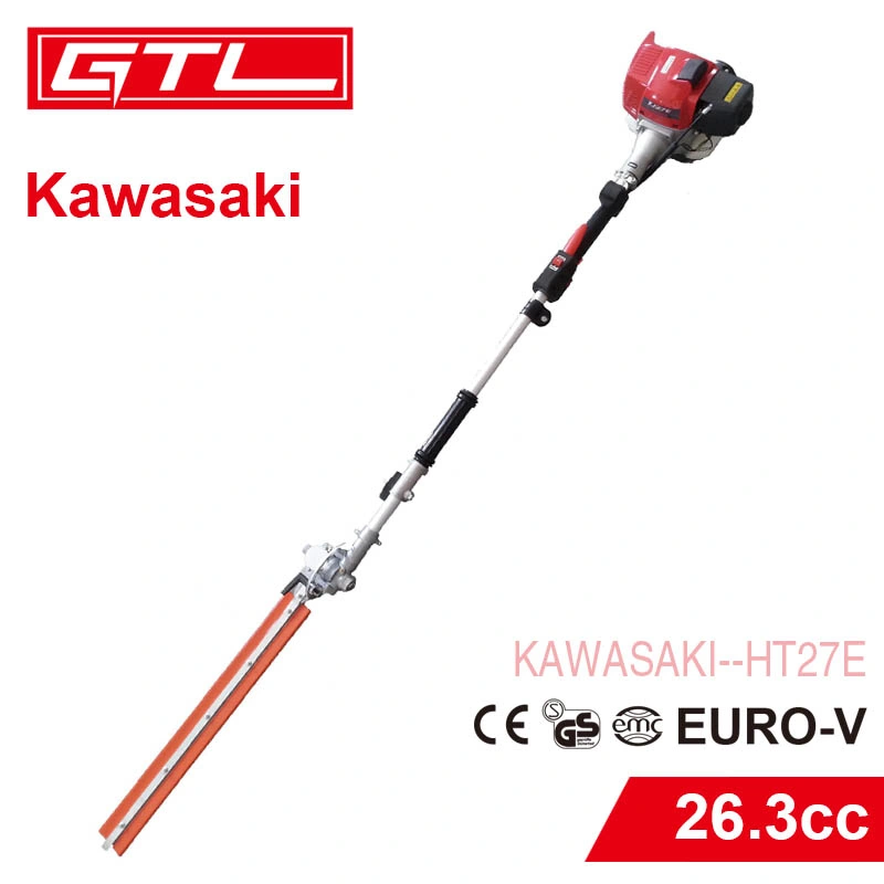 Kawasaki Tj27 Multi Function Garden Tools 4 in 1 Gasoline 26.3cc Hedge Trimmer Chain Saw Brush Cutter